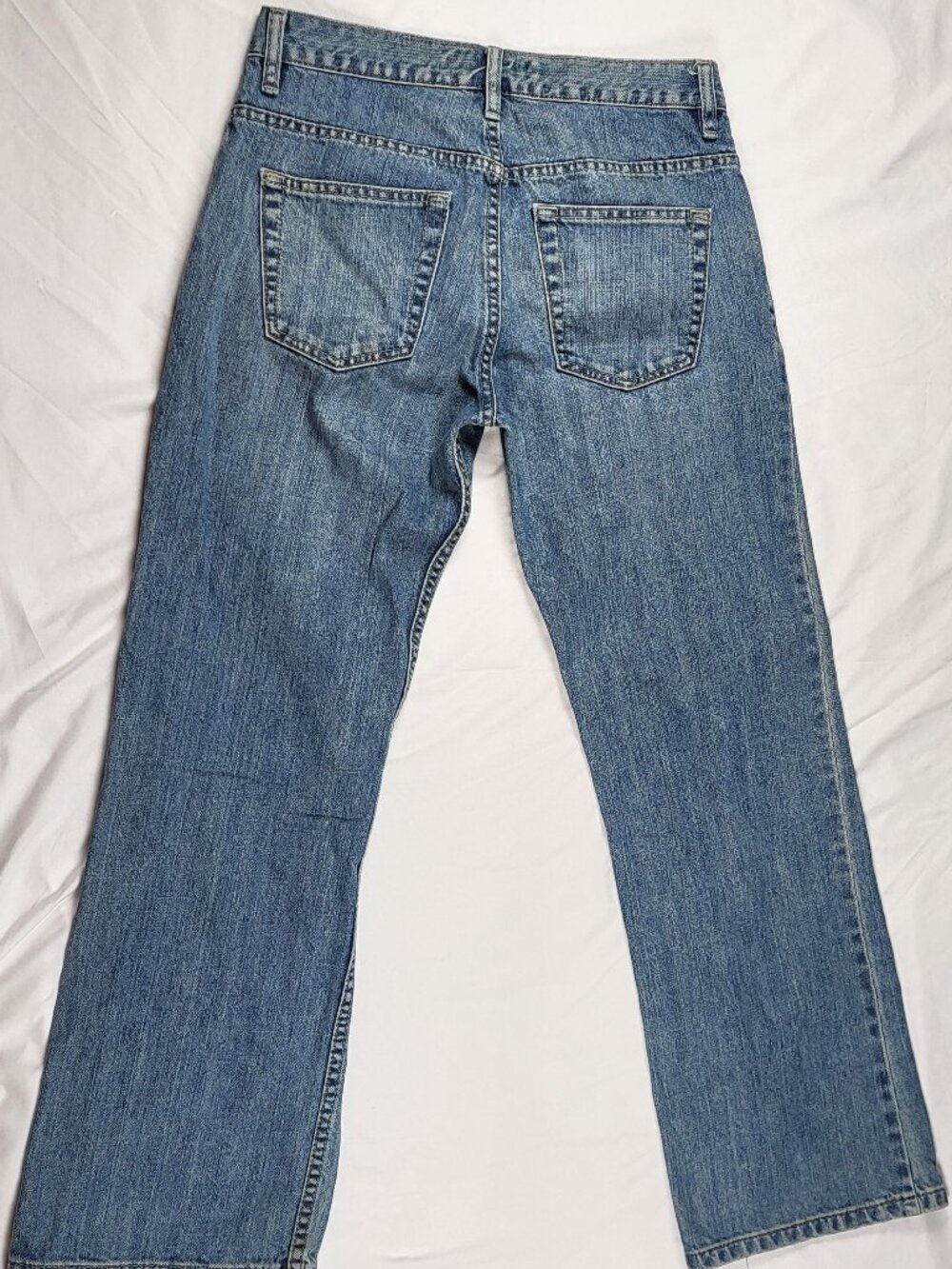 Old Navy Jeans 30x30 Boot Cut Wide Leg Straight Blue Denim Y2k - Picture 11 of 12